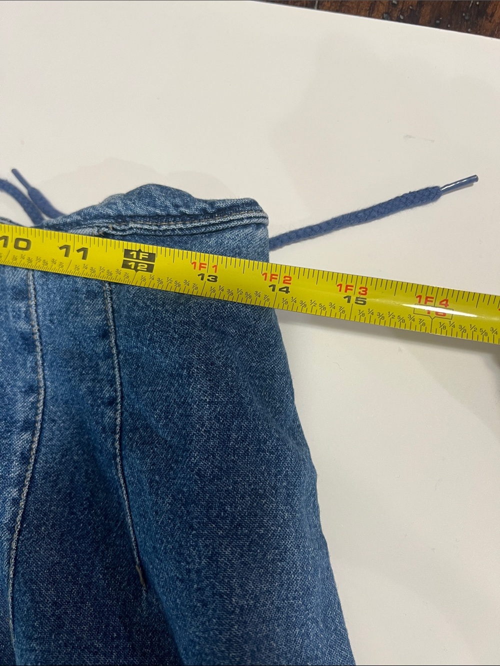 Lizwear Button-Front Blue Denim Maxi Skirt - Picture 3 of 12